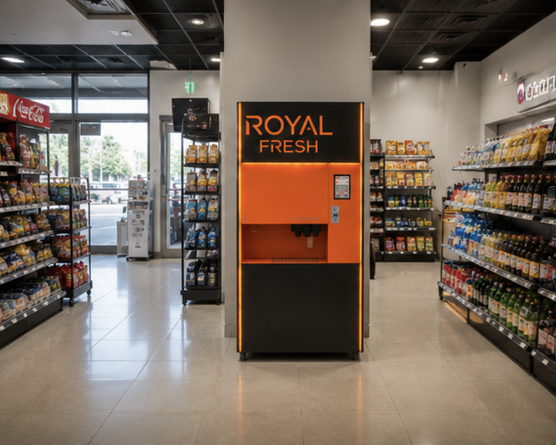 Royal Fresh vending machine real photo 2