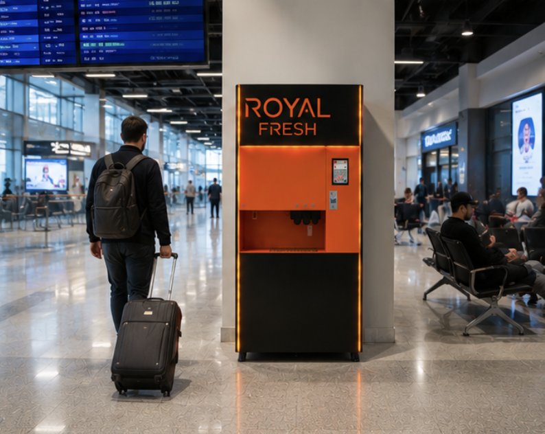 Royal Fresh vending machine real photo 8